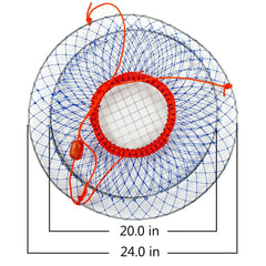12 inch deep rugged polyethylene netting with blue 1.1 inch mesh