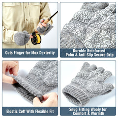 Anti-slip palm with synthetic leather and silicone grip