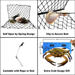 Close-up of crab gauge included with trap