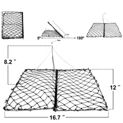 Self-opening mechanism of the crab trap