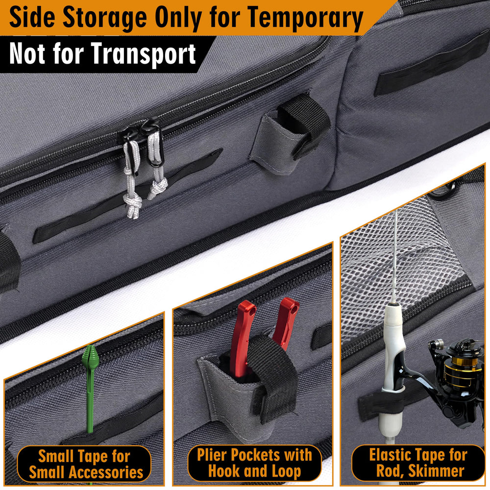Palmyth ice fishing rod case detachable shoulder strap for flexible carry