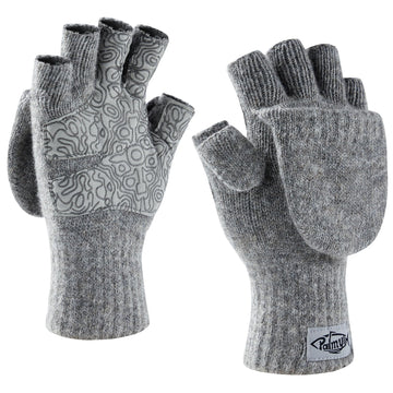 Palmyth Magnetic Convertible Mittens Gray profile view