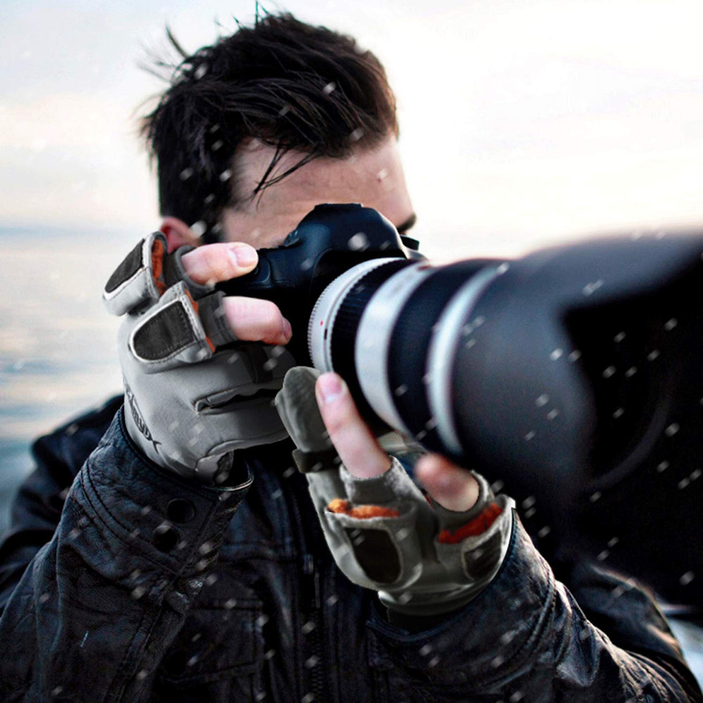 Palmyth reinforced-palm gloves provide grip for fishing and cycling