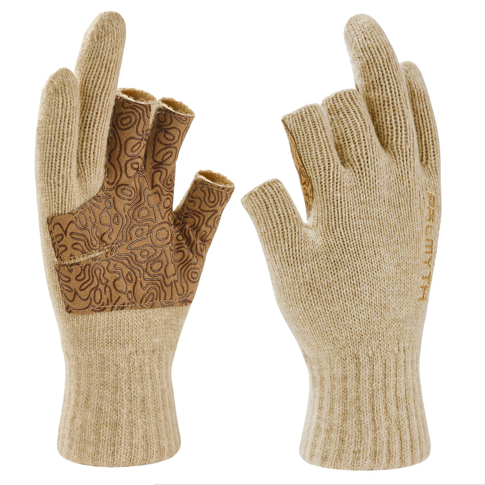 Palmyth Wool Fishing Gloves three-cut fingers enable precise knot tying and line work