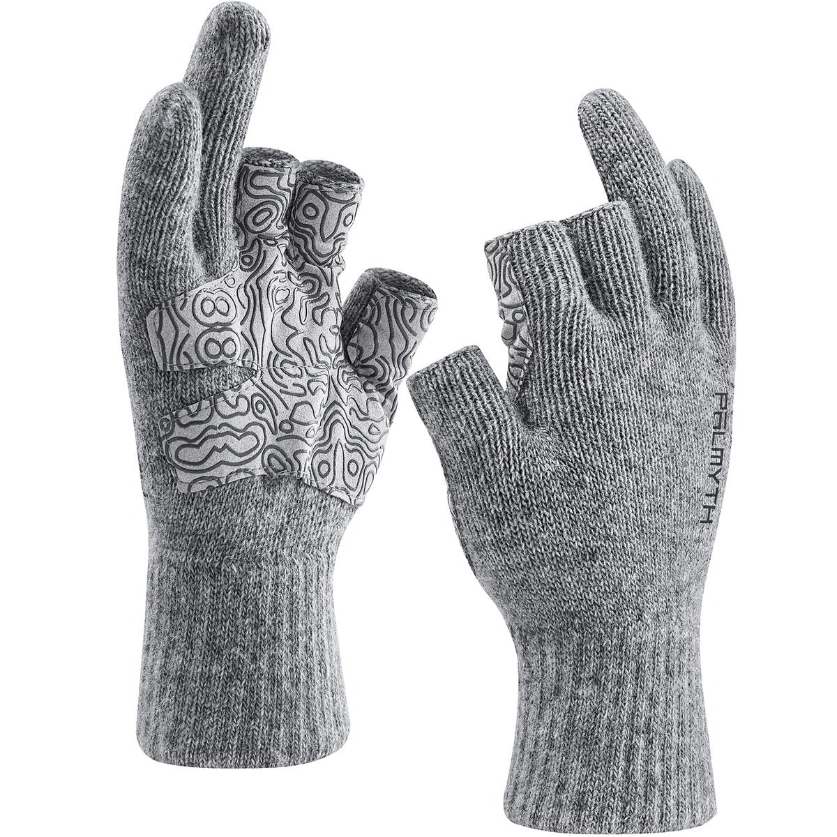 Palmyth wool fishing gloves with 3-cut fingers offer precise knot tying outdoors.
