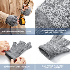 Palmyth 3-cut fingers glove close-up emphasizes finger dexterity for camera use.