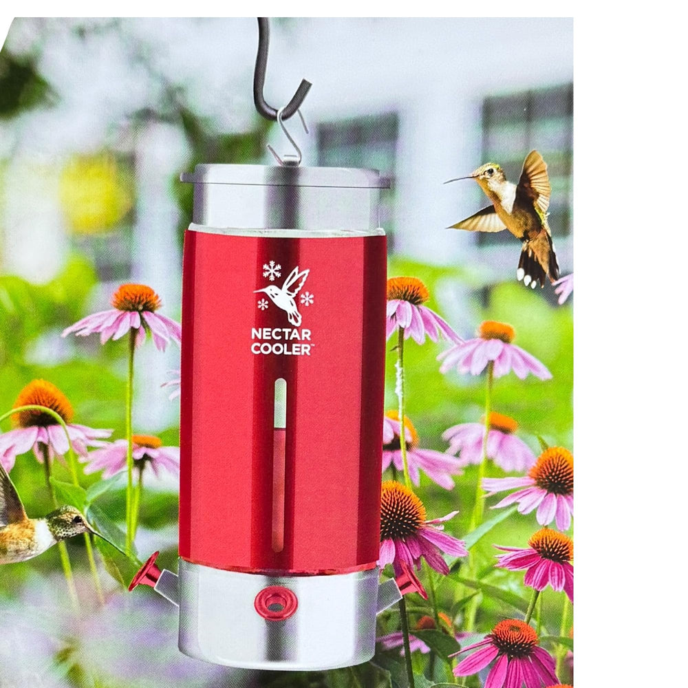 Panacea 30-ounce nectar capacity in glass jar supports longer feeding.