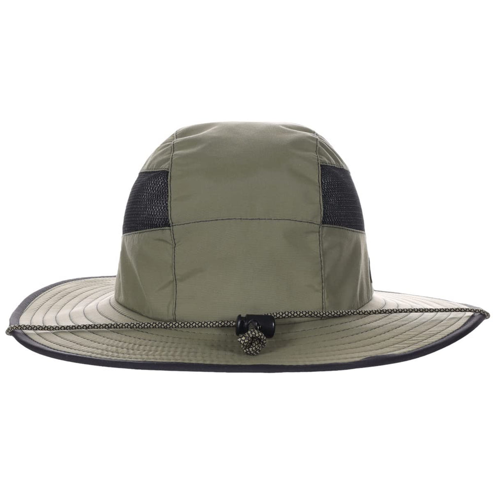 Panama Jack boonie hat with a 3 1/4 inch brim for face shade.