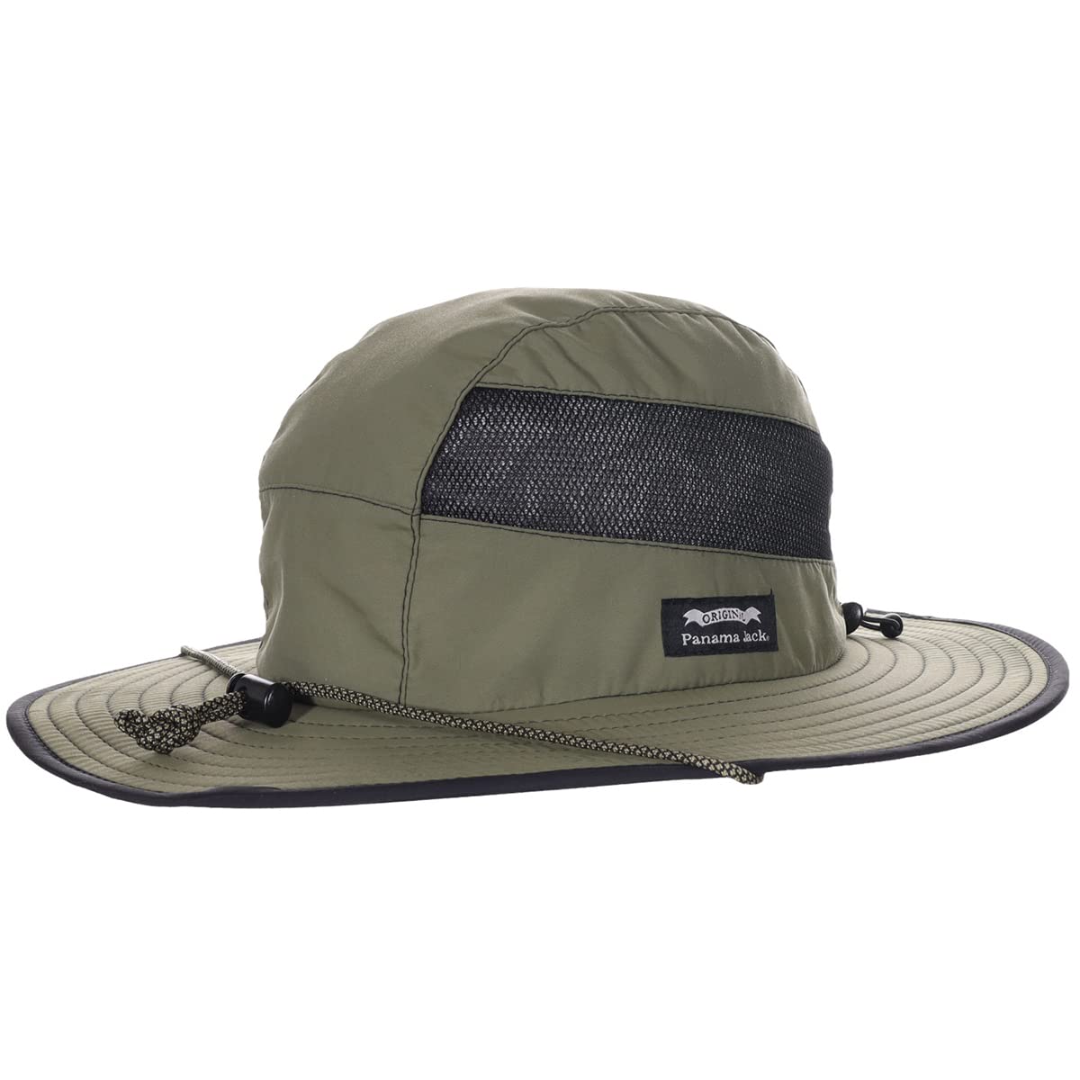Panama Jack men's olive sun hat packable for travel and outdoor adventures.