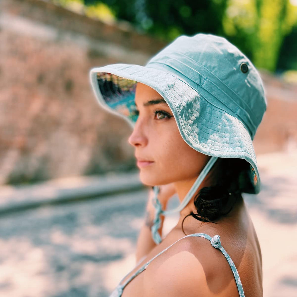 Panama Jack coral hat for bold beach-ready color.