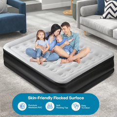 Panana queen air mattress 60x80 queen size for spacious sleeping space