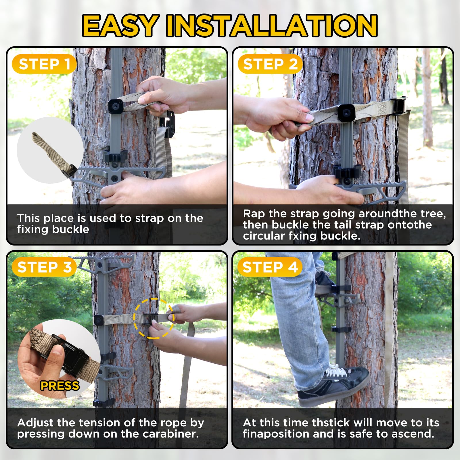 Panbofoda 3-pack climbing sticks ready for fast deployment and reliable anchor points.