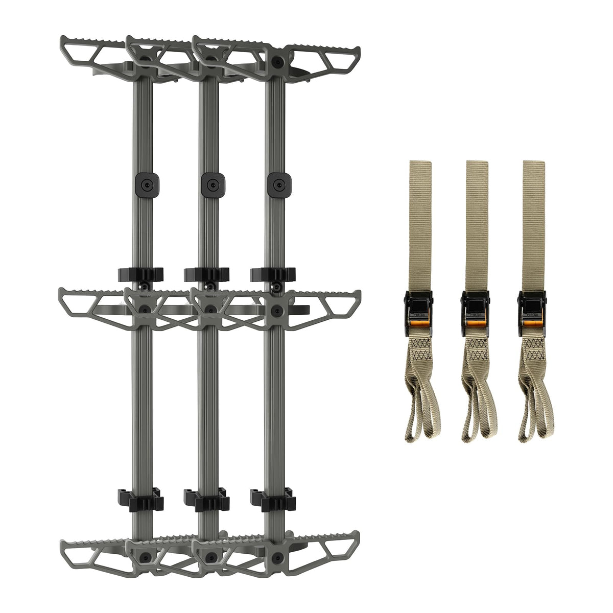 Panbofoda 30in climbing stick setup shows easy mounting and adjustable height for stealth hunts.