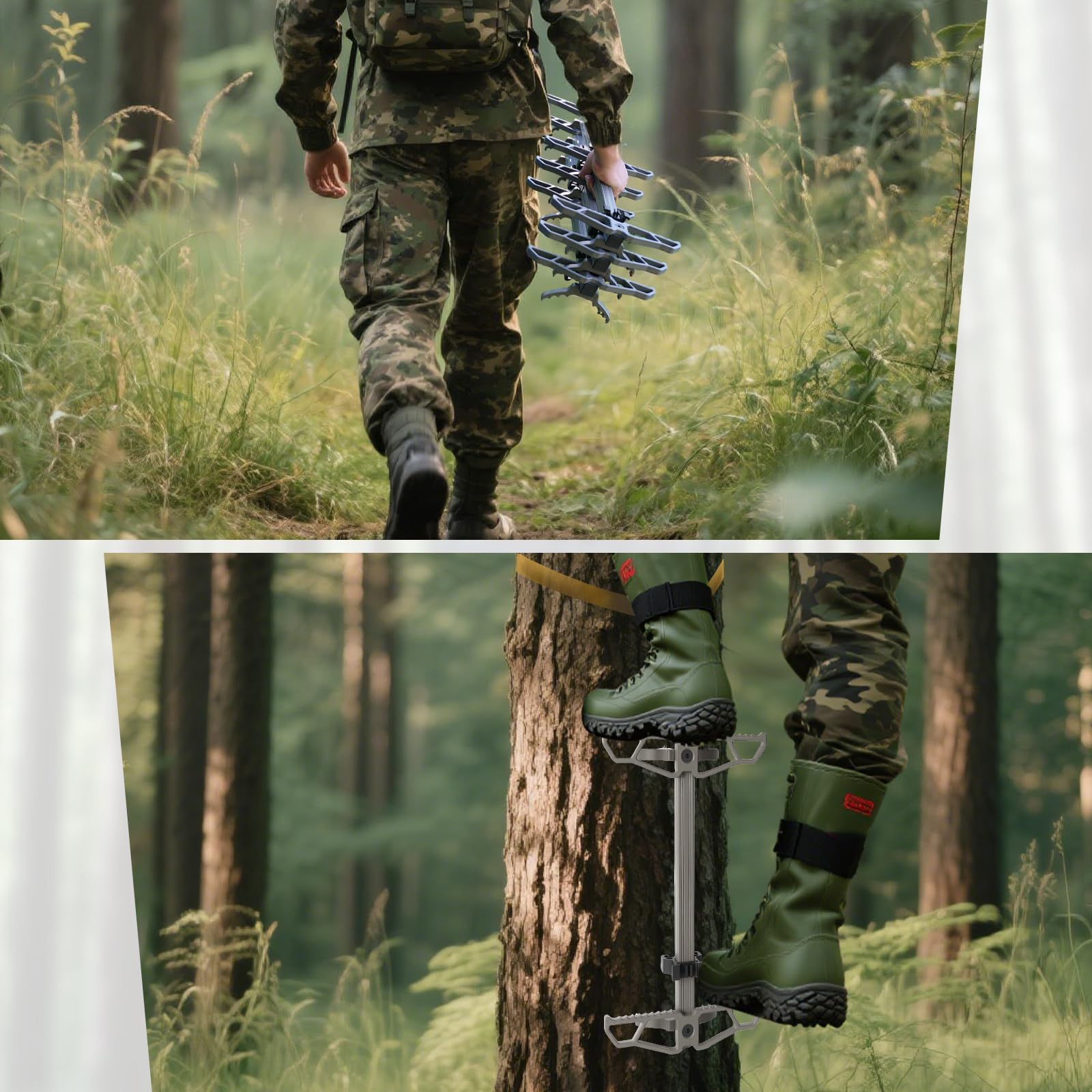 Panbofoda heavy-duty straps enhance security during climbs and gear support.