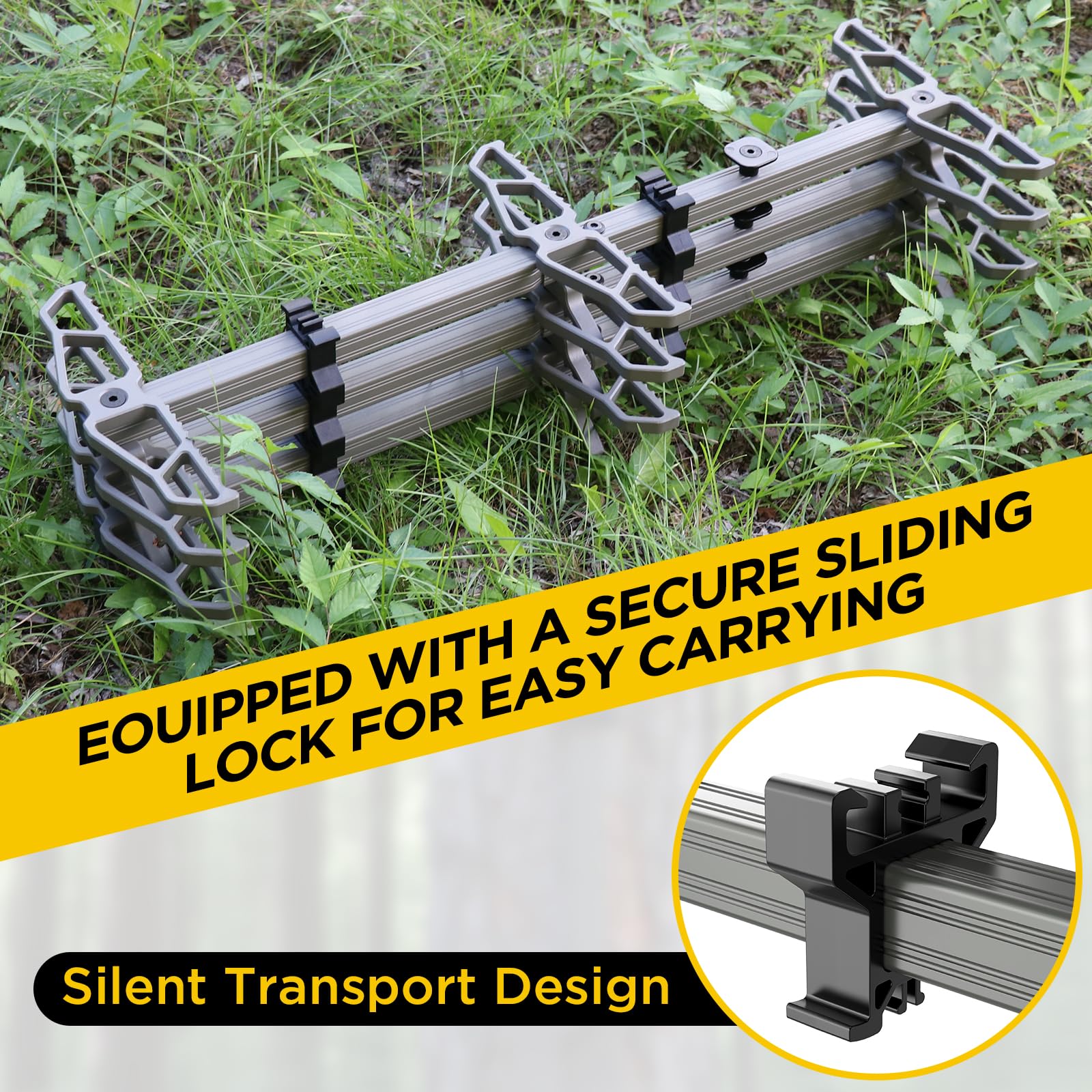 Panbofoda saddle-hunting compatibility showcases versatile use across different tree diameters.