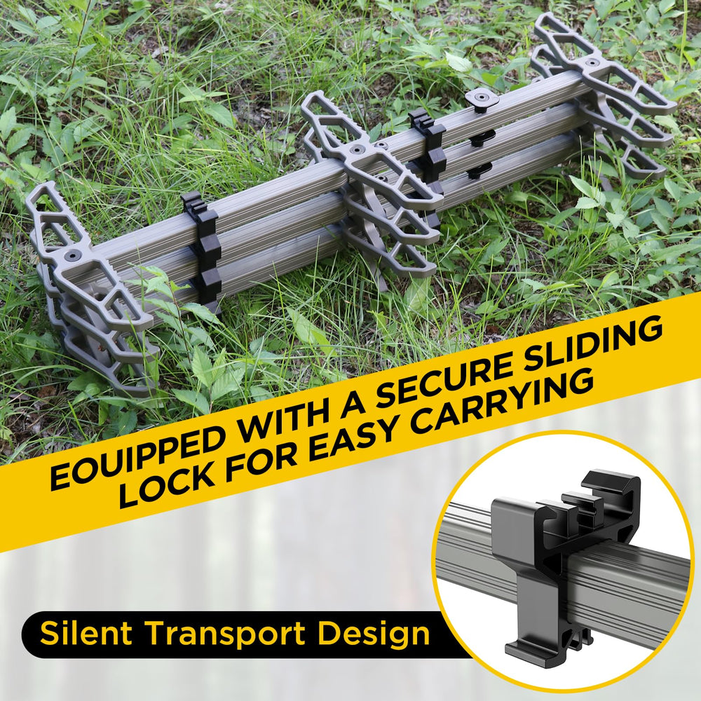 Panbofoda saddle-hunting compatibility showcases versatile use across different tree diameters.
