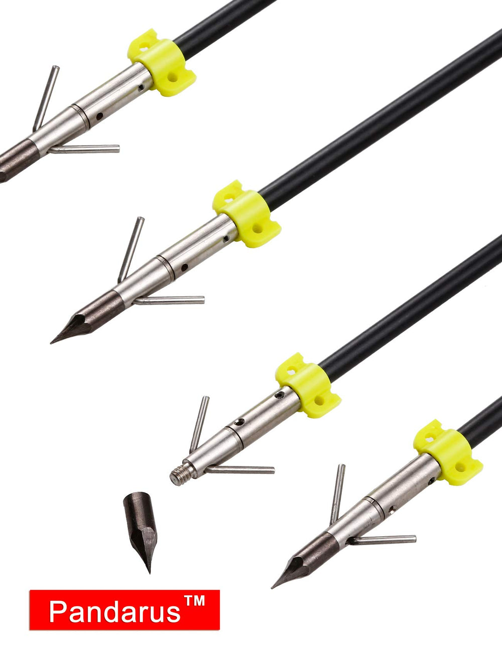 PANDARUS 8mm arrow diameter close-up highlights sturdy fiberglass construction