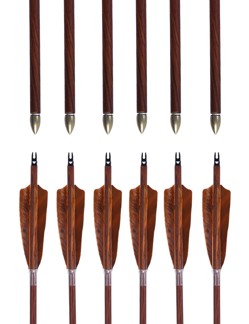 PANDARUS arrows with wood camo finish for durability