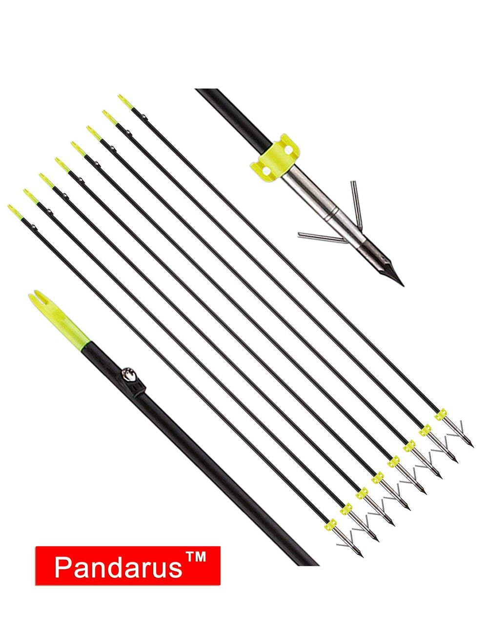 PANDARUS arrow nocks adjustable to fit multiple bows