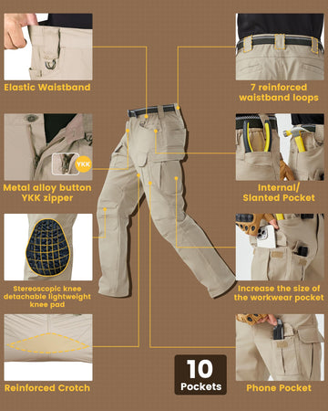 PandaVoy knee-pad pockets accommodate lightweight pads for comfortable kneeling on trails