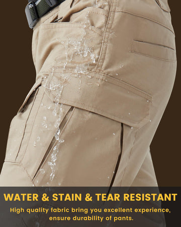 PandaVoy versatile khaki pants suit hiking, fishing, camping, and daily wear