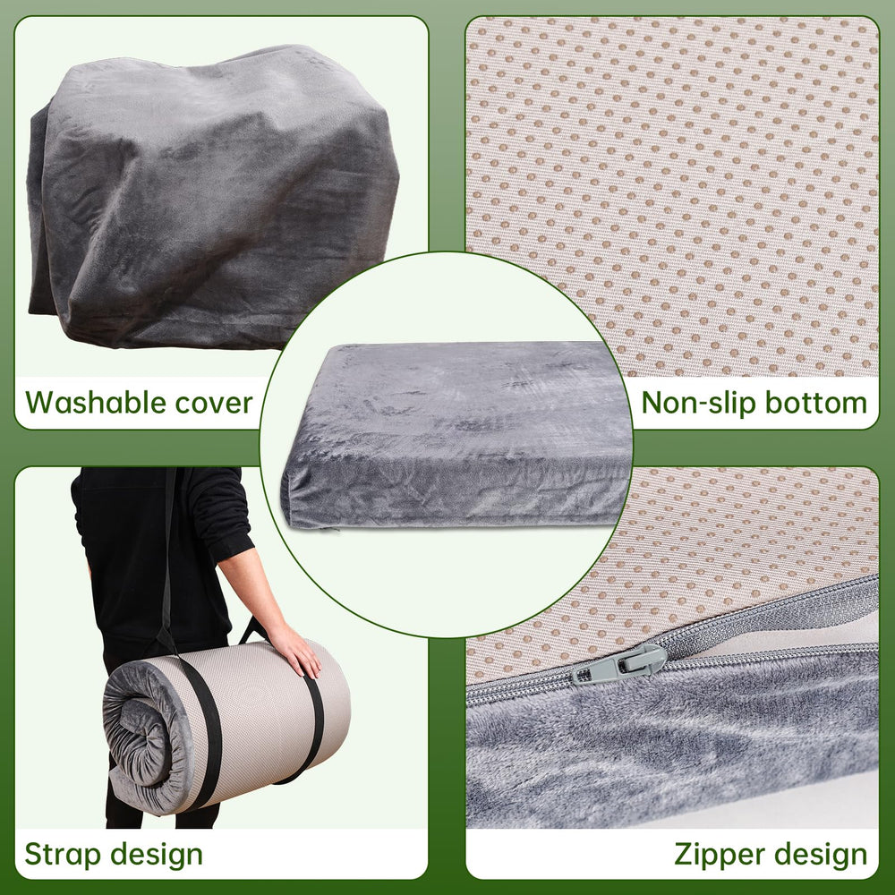 PANDOROOM memory foam core close-up showing supportive comfort