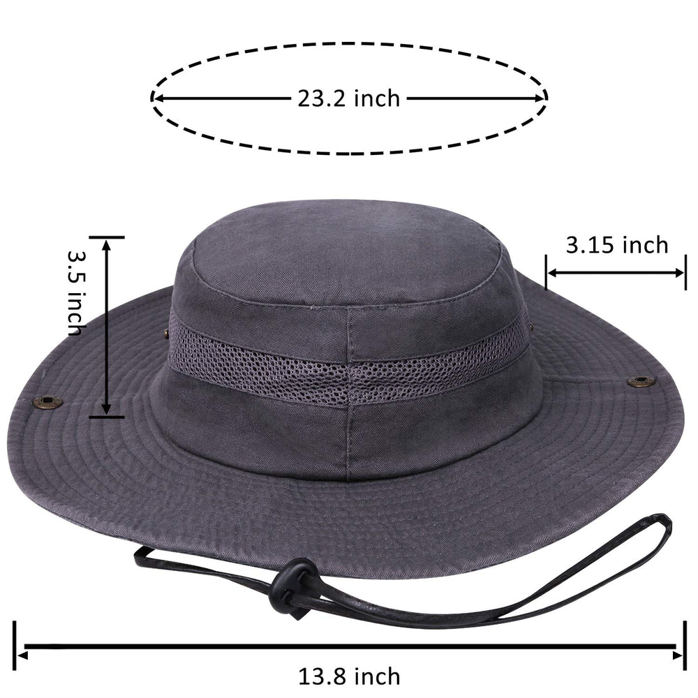 PanPacSight sunhat gray folded packable for travel and outdoor adventures