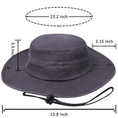 PanPacSight sunhat gray folded packable for travel and outdoor adventures