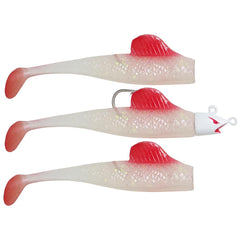 Panther Martin BigFin paddle tail swimbait in translucent pearl for deep-water casting.