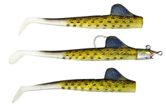 Panther Martin BigFin paddle tail swimbait rigged for deep-water jigging and trolling.