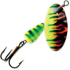 Panther Martin FishSeeUV Vibrant Image FireTiger lure boosts visibility for bass and crappie.