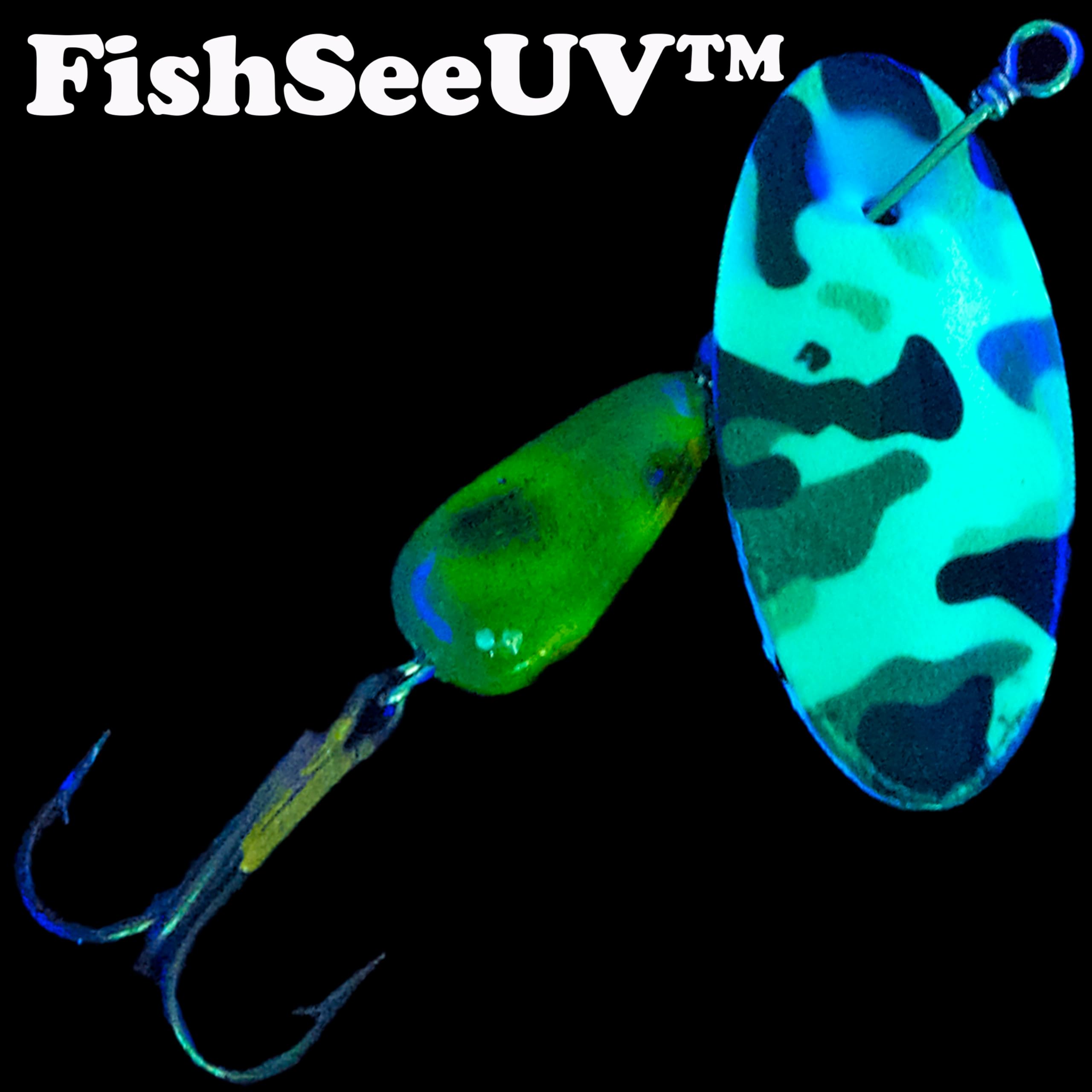 Panther Martin FishSeeUV Vibrant Image lure with UV-based pearl finish for better visibility in low light.