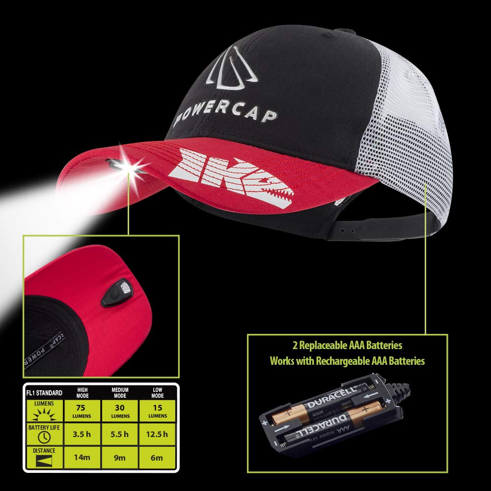 Panther Vision POWERCAP 75-lumen LED delivers bright, focused light for early dawn casts.