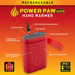 Panther Vision POWERPAW 5000mAh battery powering long-lasting warmth.