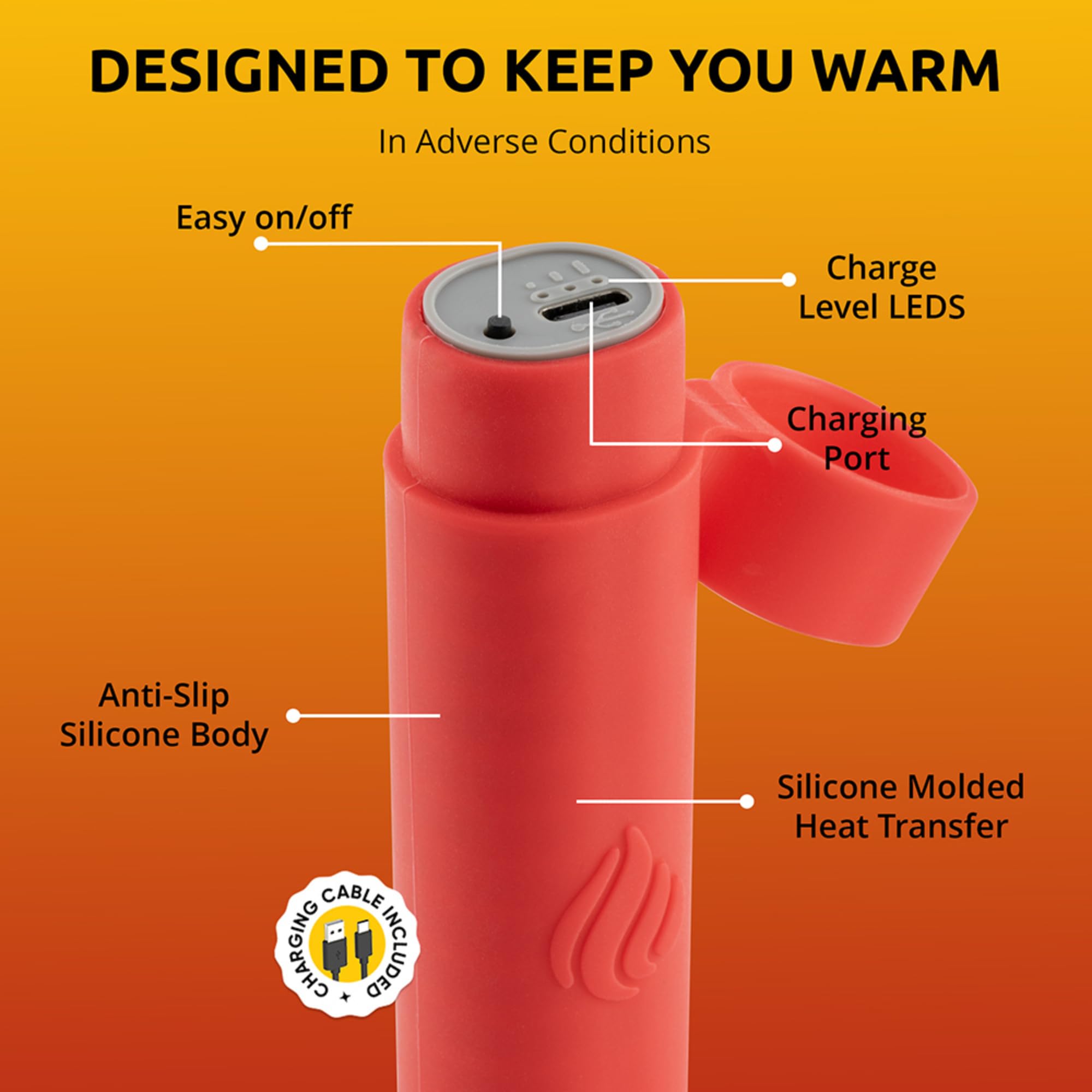 Panther Vision PowerPAW 501 red in-hand warmth feel for cold commutes
