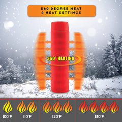 Panther Vision POWERPAW heat level dial enables customizable warmth.