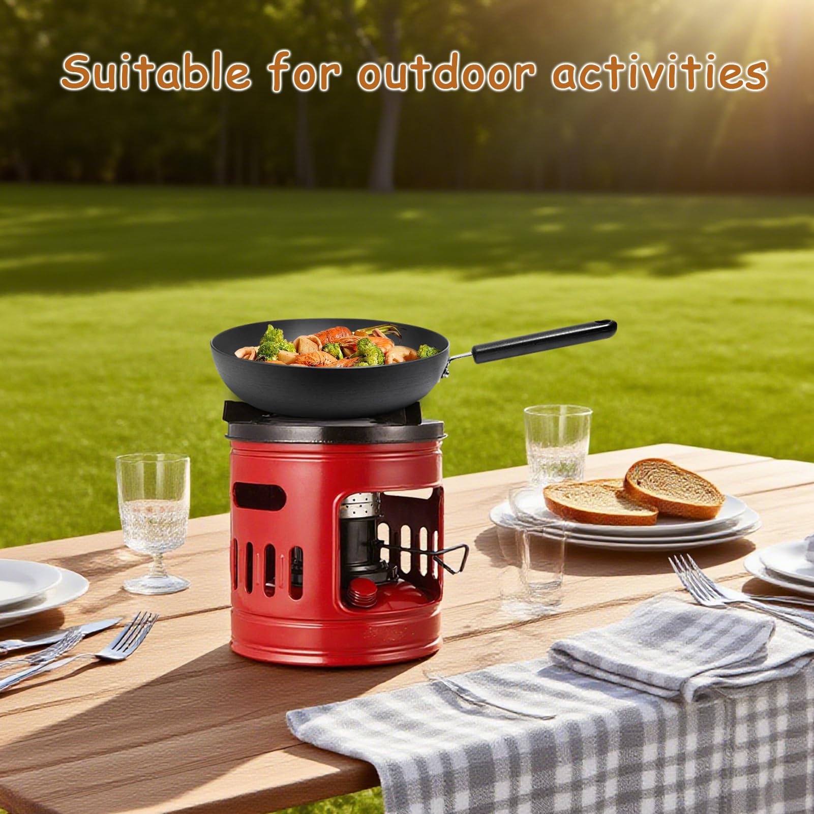 PAPABA kerosene stove 10-wicks design for efficient flame.