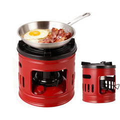 PAPABA kerosene stove ignition shows quick start for campers.