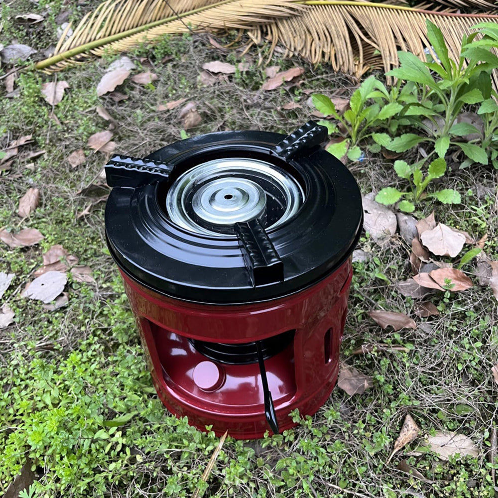 PAPABA kerosene stove woodland picnic showing versatility.