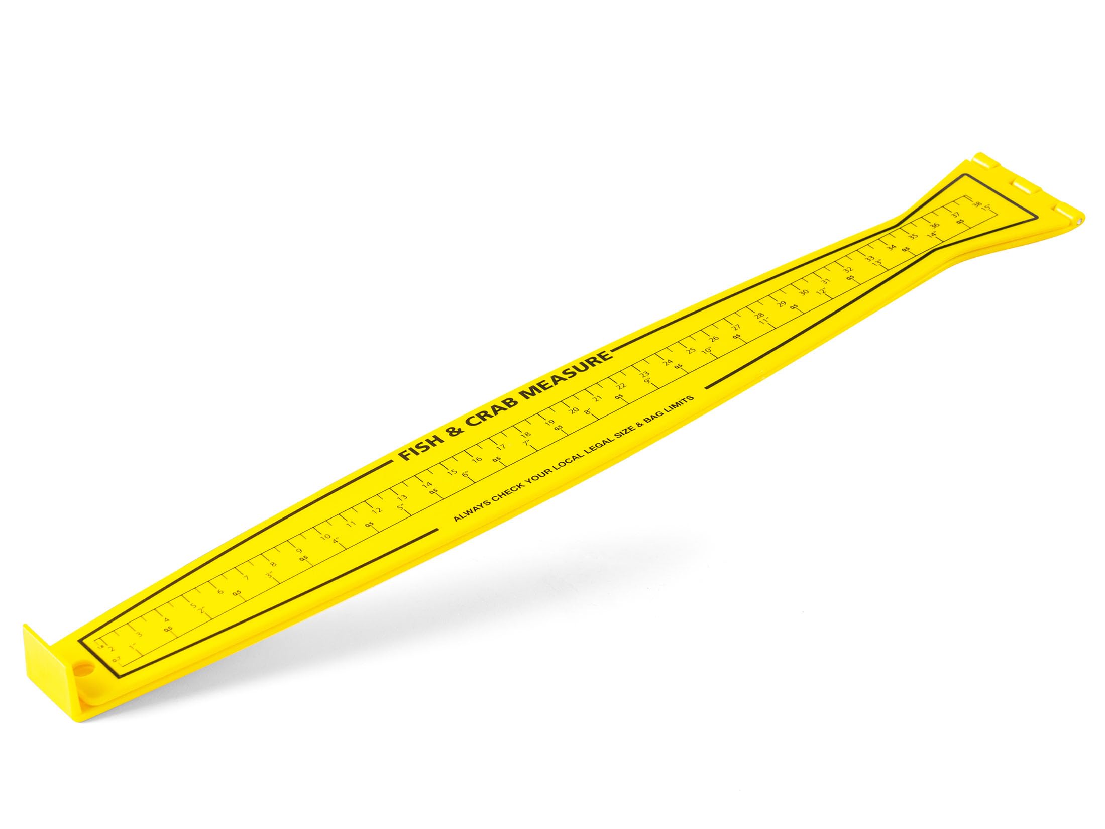 PAPAZOO fish measuring board 32in/80cm in yellow, folded