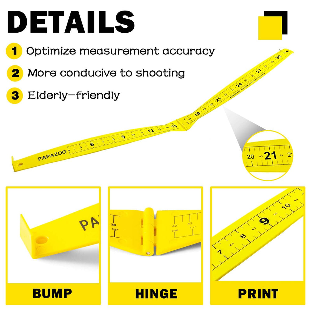 Lightweight and portable PAPAZOO fishing ruler