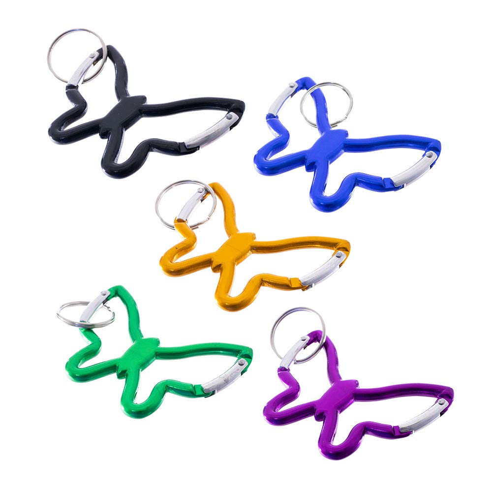 Paracord Planet Butterfly Key Clip double-sided clip offers quick access on lanyards or bags.