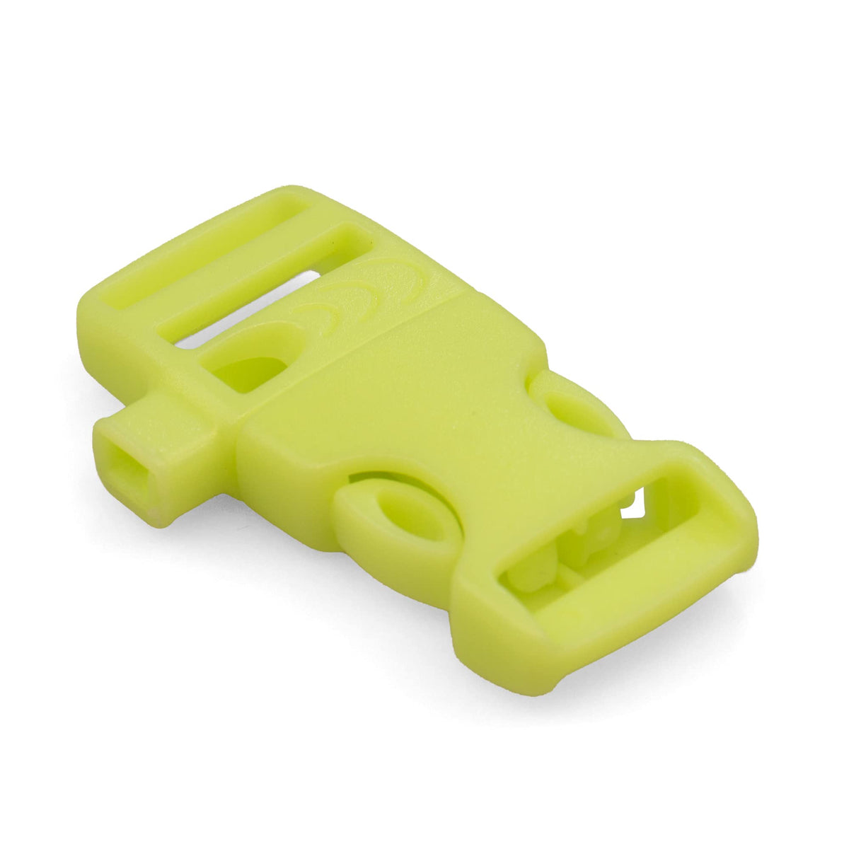 Paracord Planet glow-in-the-dark whistle buckle 5/8 inch helps locate gear at night