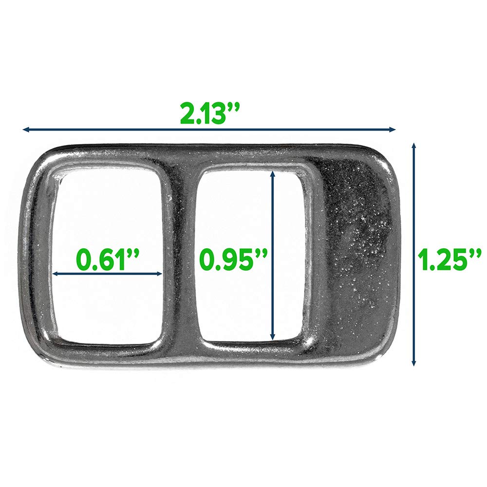 Paracord Planet silver rope adjuster 3-hole in use for secure tension
