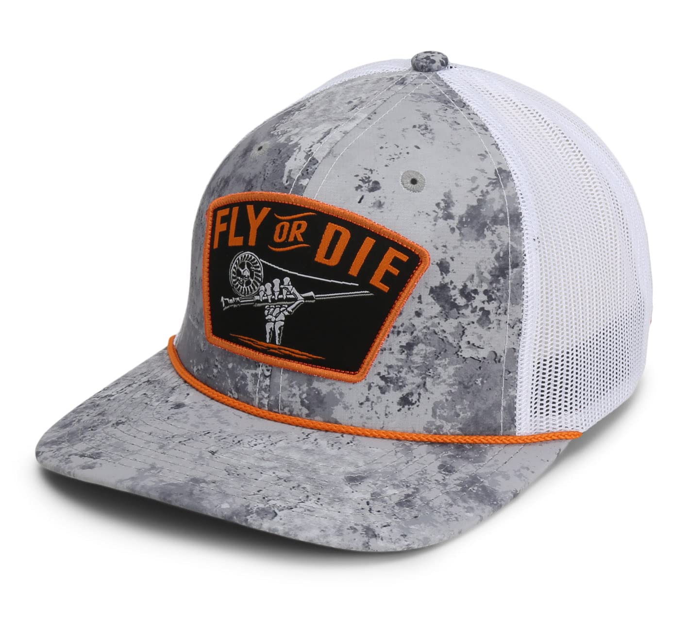 Paramount Outdoors 6 panel mesh back cap provides breathable comfort on the river.