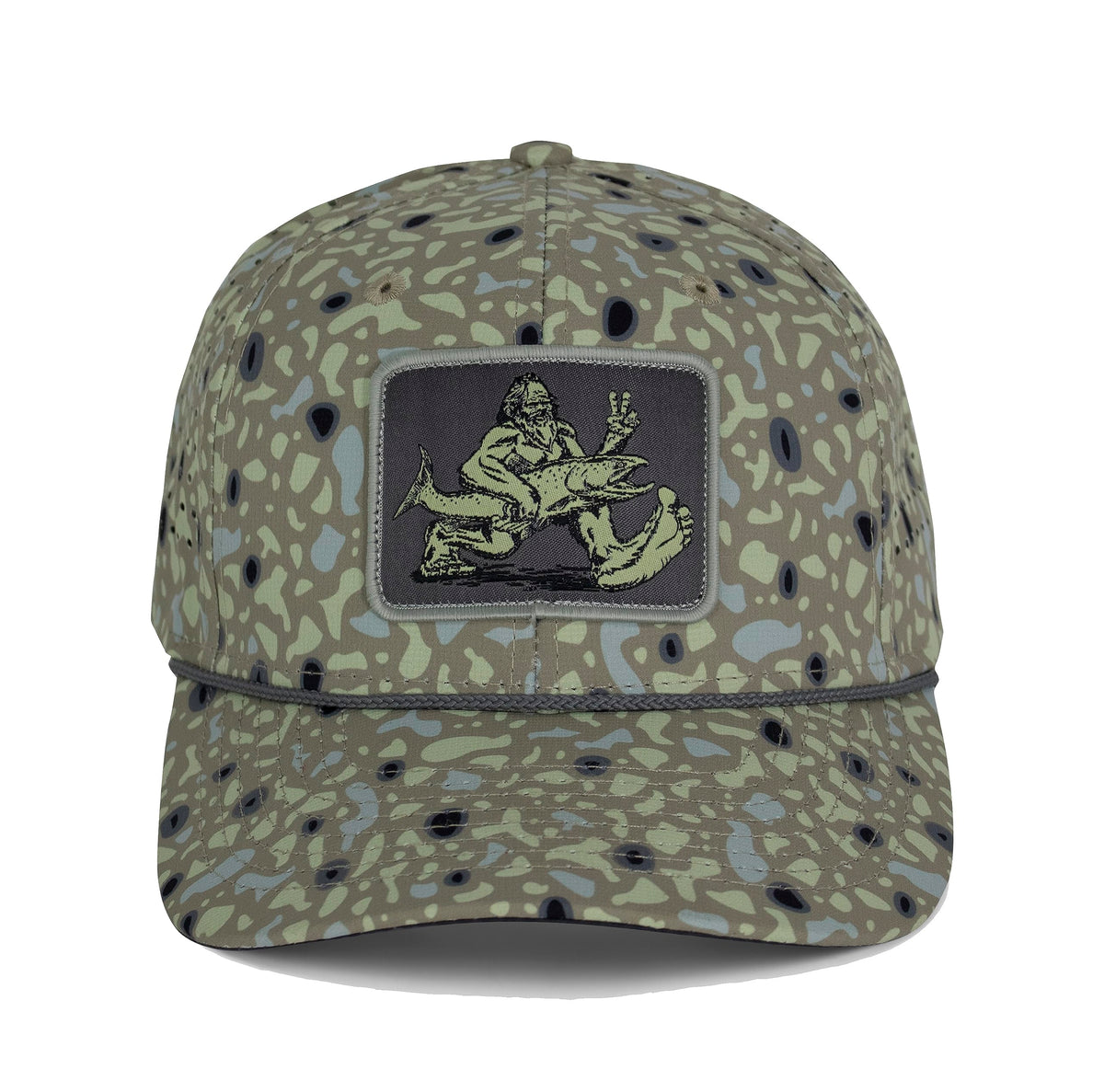 Paramount Outdoors Big Foot Squatch Cap front view in tan, breathable and comfortable.