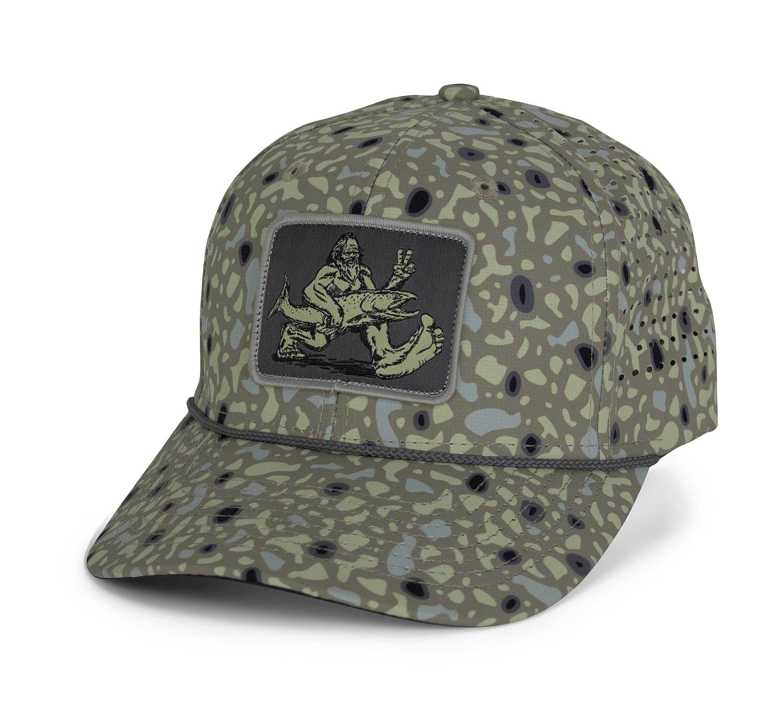 Paramount Outdoors Big Foot Squatch Cap patch detail with Sasquatch design.