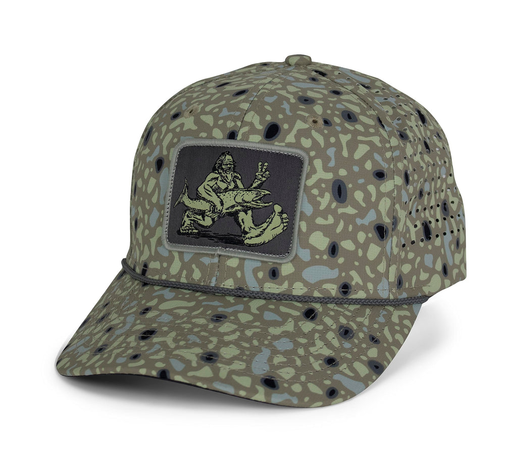 Paramount Outdoors Big Foot Squatch Cap patch detail with Sasquatch design.