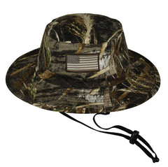 Paramount Outdoors camo duck hunting bucket hat with RealTree Max5 camouflage and floating brim for water use