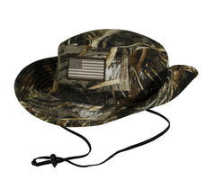 Paramount Outdoors cotton canvas hat showing floating brim for buoyant performance in wet conditions
